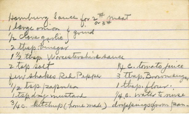 HamburgerSauce