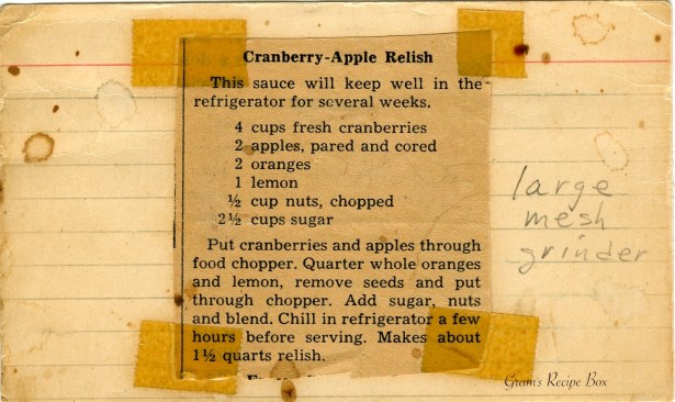 Cranberry Apple Relish