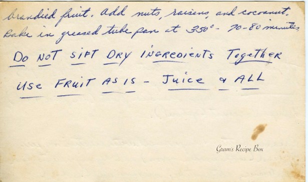 Brandied Fruit Cake Back