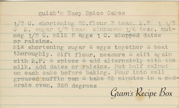 Quick'nEasySpiceCakes