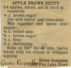 Apple Brown Betty