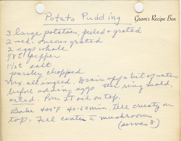 Potato Pudding