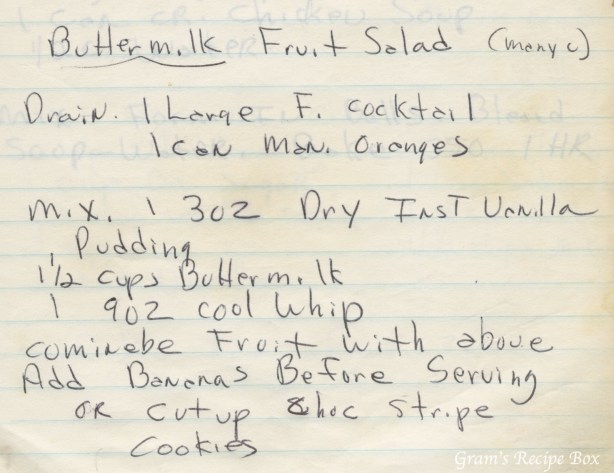 Buttermilk Fruit Salad recipe