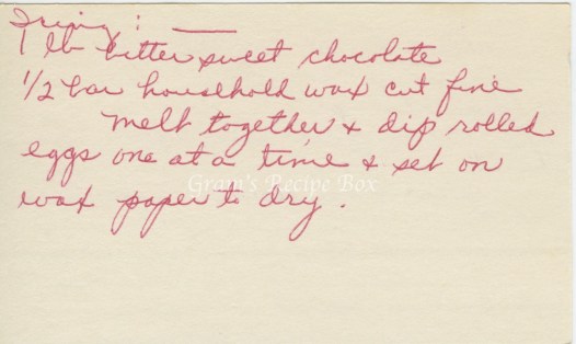 Chocolate and wax, yum!