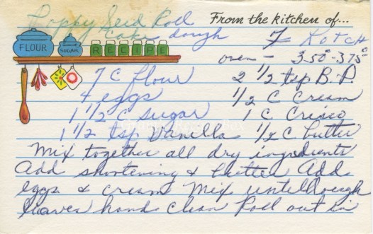 Poppy Seed Roll cake dough