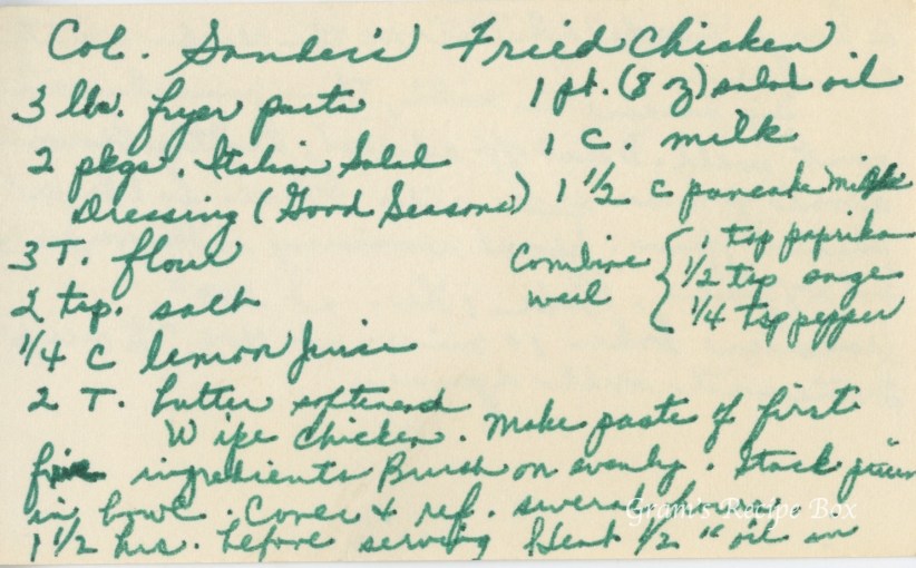 ColSandersFriedChicken