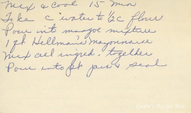 Green Tomato Relish Back